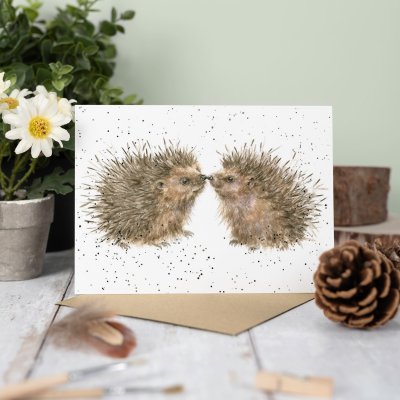 Hogs and kisses single card