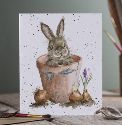 Carte de souhait lapin