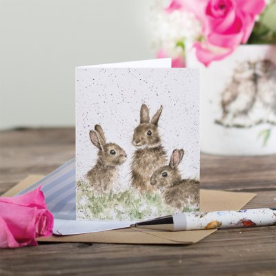 Carte d'encadrement lapin