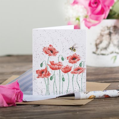 Carte d'accompagnement abeilles