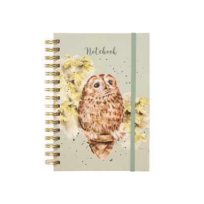 A5 owl notebook treetops