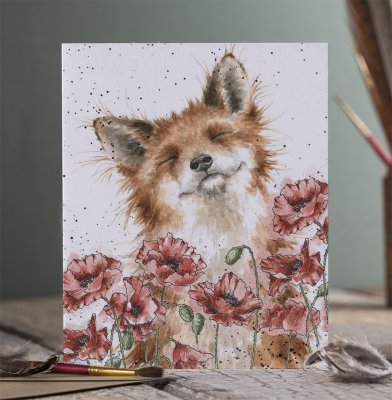 Carte de souhait renard