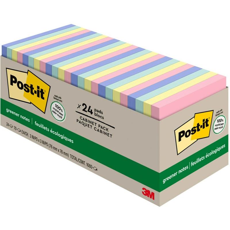 Image Feuillets plus écologiques Post-it® - collection doux soupçons