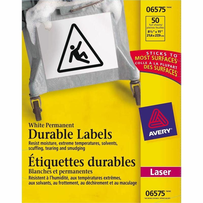 Image TrueBlock™ White Durable Labels