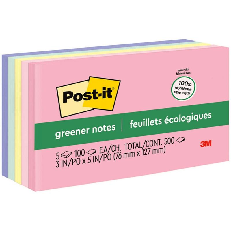 Image Feuillets plus écologiques Post-it® - collection doux soupçons