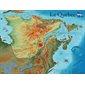 CARTE DU QUEBEC PLASTIFIEE