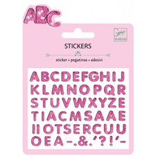 Mini stickers Lettres paillettes