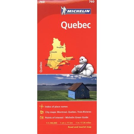 Québec Map # 760 : Carte routière Québec