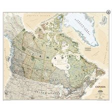 Canada executive 38 X 59 : Carte laminée : (20760)