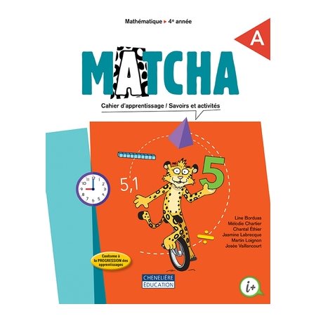 Matcha, 4e année : Cahiers d'apprentissage A + B (Mathématique) : 2024