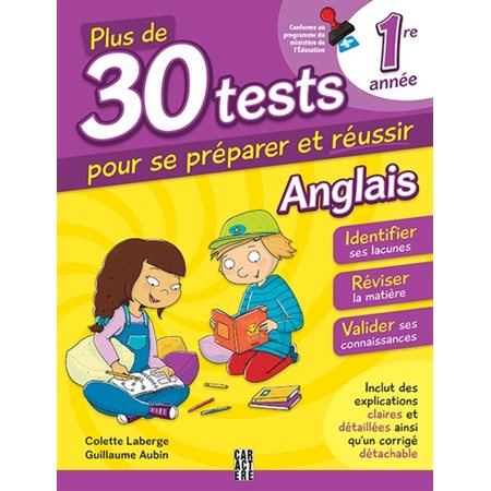 Plus de 30 tests pour se préparer et réussir, 1re année, Anglais