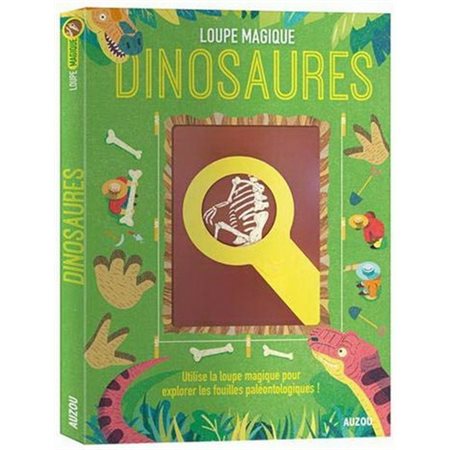 Dinosaures : Loupe magique : Utilise la loupe magique pour explorer les fouilles paléontologiques !