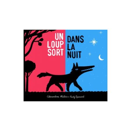 Un loup sort dans la nuit