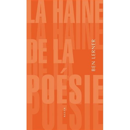 La haine de la poésie