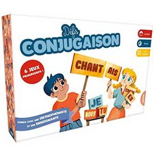 Coffret défis conjugaison : Dès 8 ans : 10 min : Dès 2 joueurs