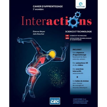 Interactions ST-ATS 3e sec : Cahier apprentissage : Web & papier : 2024