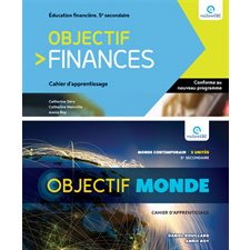 Ensemble Objectif monde et finances 5e Sec : Cahier apprentissages : Web & papier : 2024