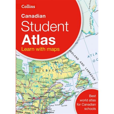 Collins Canadian student atlas : Learn with maps : Anglais : Paperback : Souple