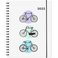 Agenda 2022 : Garbo vélos : De janvier 2022 à décembre 2022 : 1 semaine  /  2 pages