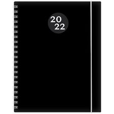 Agenda 2022 : Kibo noir : De janvier 2022 à décembre 2022 : 1 semaine  /  2 pages