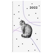 Agenda 2022 : Mini chat : Janvier à décembre 2022 : 1 semaine  /  1 page