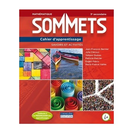 Sommets mathématique secondaire 3 : Combo cahier d'apprentissage + accès Web