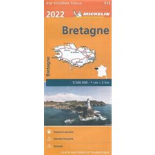 Bretagne 512 : Carte routière 2022 : Nouvelle édition