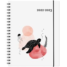 Agenda 2022-2023 : Garbo tortue : 1 semaine  /  2 pages : Août 2022 à juillet 2023