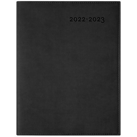Agenda 2022-2023 : Ulys noir : 1 semaine  /  2 pages : Août 2022 à juillet 2023