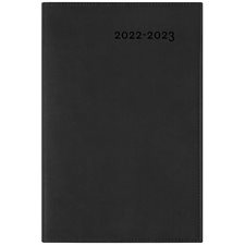 Agenda 2022-2023 : Gama noir : 1 semaine  /  2 pages : Août 2022 à juillet 2023