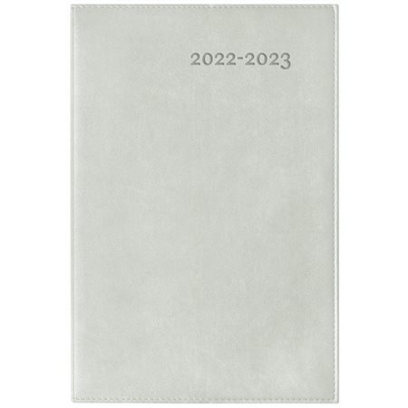 Agenda 2022-2023 : Gama gris : 1 semaine  /  2 pages : Août 2022 à juillet 2023