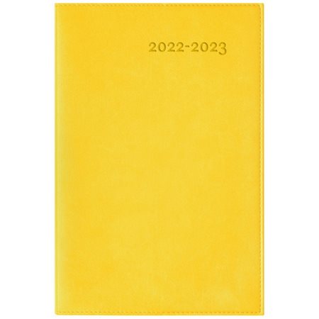 Agenda 2022-2023 : Gama jaune : 1 semaine  /  2 pages : Août 2022 à juillet 2023