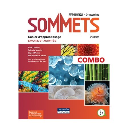 Sommets 2e Sec : Cahier d'apprentissage : 2e édition : COMBO : Papier & Web : 2024