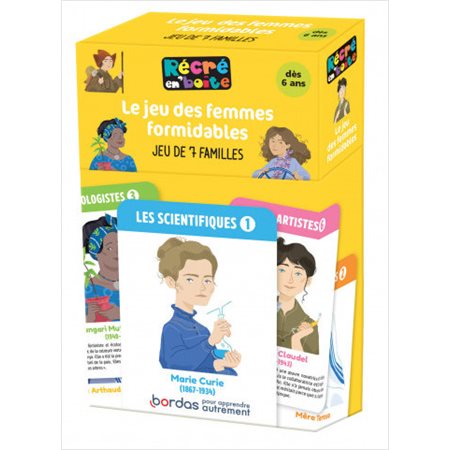 Le jeu des femmes formidables : Jeu de 7 familles : Dès 6 ans : Récré en'boîte