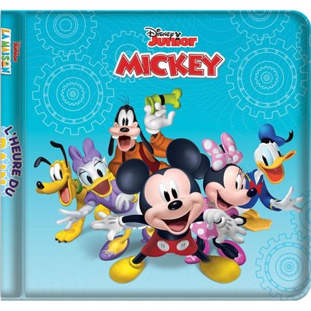 Mickey : Disney junior : L'heure du bain : 2 ans et + : 1 livre de bain + 6 ventouses + 1 filet