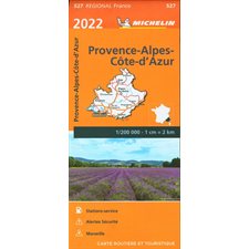 Carte routière et touristique # 527 : Regional France : Provence-Alpes-Côte-d'Azur
