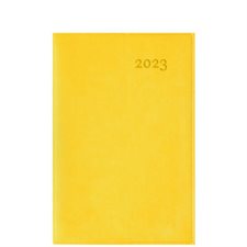 Agenda 2023 : Gama jaune : 1 semaine  /  2 pages : Janvier à décembre 2023