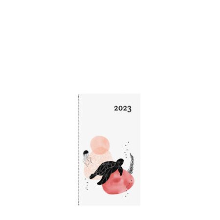 Agenda 2023 : Mini tortue : 1 semaine  /  1 page : Janvier à décembre 2023