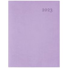 Agenda 2023 : Ulysse lilas : 1 semaine  /  2 pages : Janvier à décembre 2023