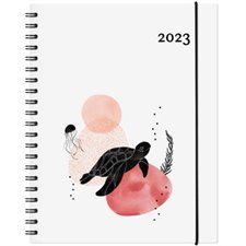 Agenda 2023 : Garbo tortue : 1 semaine  /  2 pages : Janvier à décembre 2023
