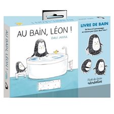 Coffret : Au bain, Léon ! : 1 histoire inédite et 3 personnages en mousse pour jouer dans le bain !