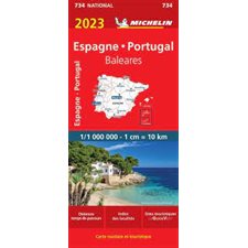 Espagne, Portugal 734 : Carte Nationale 2023