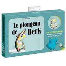 Coffret : Le plongeon de Berk : Un livre de bain et 3 personnages en mousse pour jouer dans l'eau