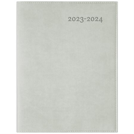 Agenda 2023-24 : Ulys gris annuel : 1 semaine  /  2 pages : D'août 2023 à juillet 2024 : Couverture souple