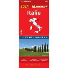 Italie : Carte nationale routière et touristique 2024 # 735