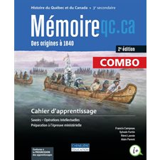 Mémoire.qc.ca 2e édition : 3e secondaire : COMBO : Papier & Web