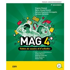 MAG 4e secondaire : Cahier d'apprentissage avec guide d'écriture + accès web 1 an 2025