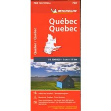 Québec : Carte routière et touristique #760 (Michelin)