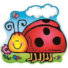 DÉCORATION RECTO / VERSO 15"X 15" COCCINELLES