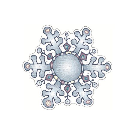 ACC.TABLEAU 6"X 6" @36 FLOCONS